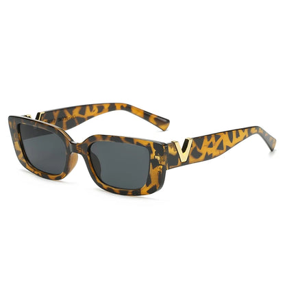 Fashion Rectangle Sunglasses Women Vintage Small Frame Sun Glasses Ladies Classic Black Square Eyeglasses Oculos