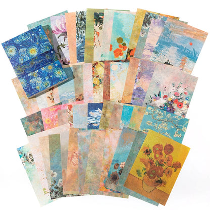 100 pcs Vintage material Diary Album background paper DIY decoration colored paper Scrapbooking Junk Journal Stationery Suppl