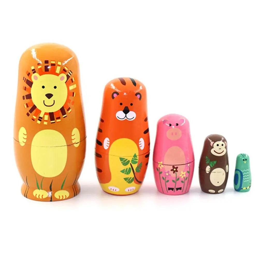 Craft Supplies Home Bedroom Nesting Doll Matryoshka Dolls Toys Wooden Russian Nesting Doll Russian Nesting Stacking Dolls - E