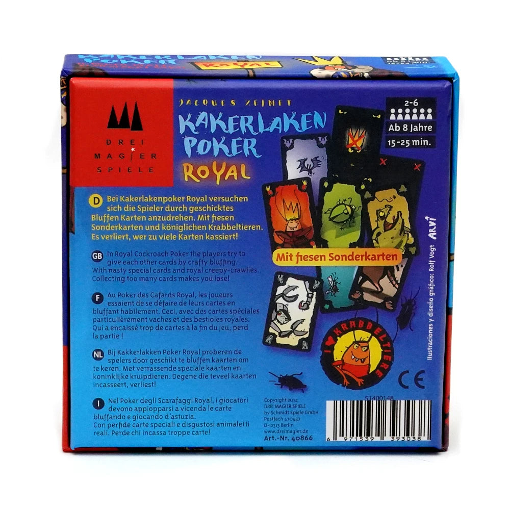 Kakerlaken Poker Royal Card Game Bluffing Fun Family Game Gameplay Engaging Card Play Competitive Fun Kakerlaken Poker Royal