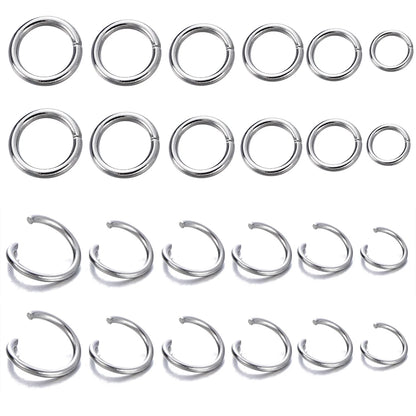 200Pcs Stainless Steel Open Jump Rings for Jewelry Making Supplies DIY Double Loops Split Rings Connectors For Jewelry Findin