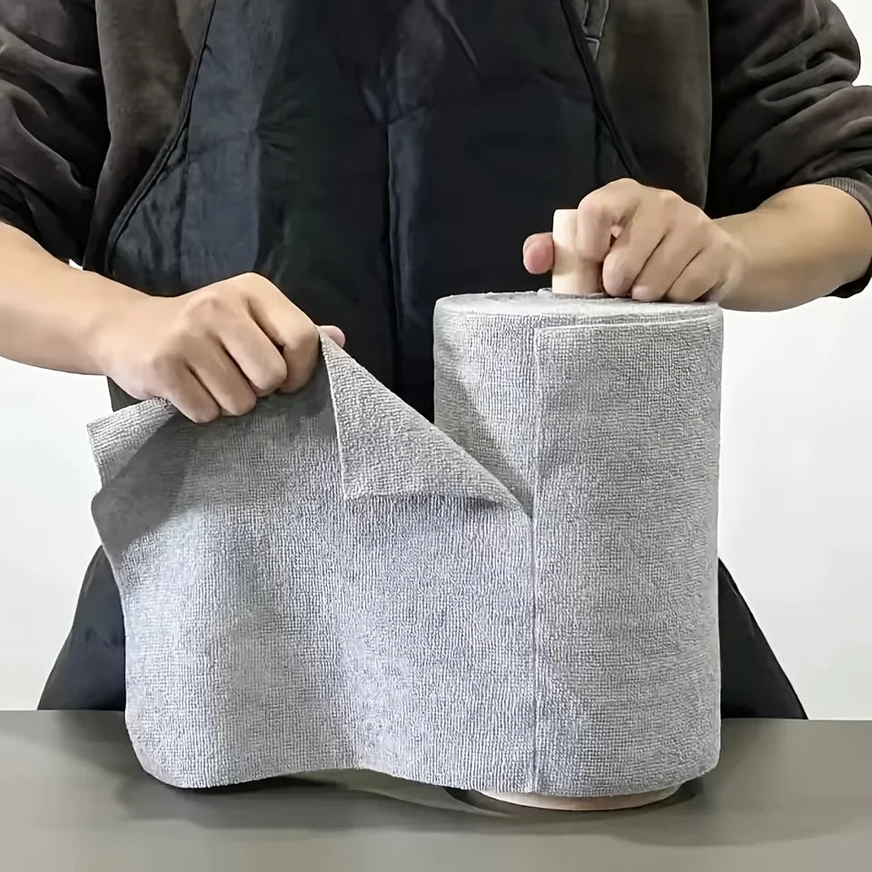 20 Sheets/Roll Microfiber Dishcloth – Multi-Functional Double-Sided Kitchen Cloth, Ideal for Utensil Cleaning, Kitchen Access