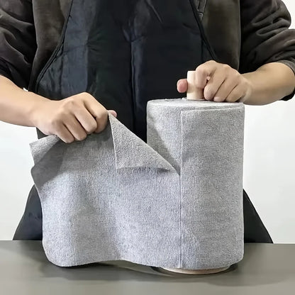 20 Sheets/Roll Microfiber Dishcloth – Multi-Functional Double-Sided Kitchen Cloth, Ideal for Utensil Cleaning, Kitchen Access