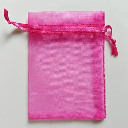 25/50/100pcs Organza Gift Bag Multicolor Drawstring Pouches For Candy Jewelry Bag Packing Wedding Gift Bags Organza Bag - 2Fu