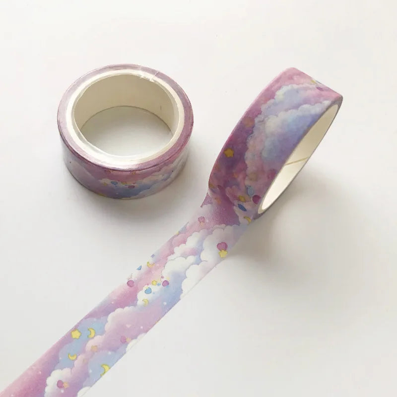 15mm x 5m Washi Tape Japanese Stationery Kawaii Pink Masking Tape Cute Scrapbooking Girl Gift Decoration School Office Suppli