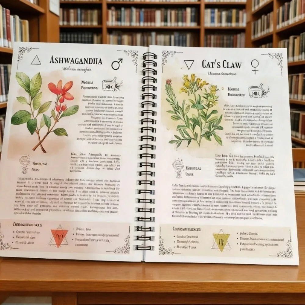 Natural Healing Handbook Spiral Bound Guidebook For Herbal Remedies And Holistic Health Support With Step By Step Protocols