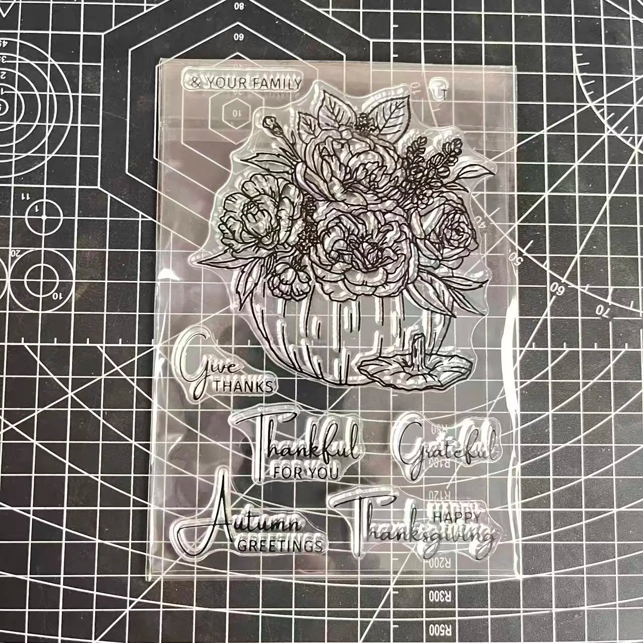 2026 New A6 Clear Stamps Identity Card Design DIY Scrapbook Journal Album Card Making Supplies - only stamp 83