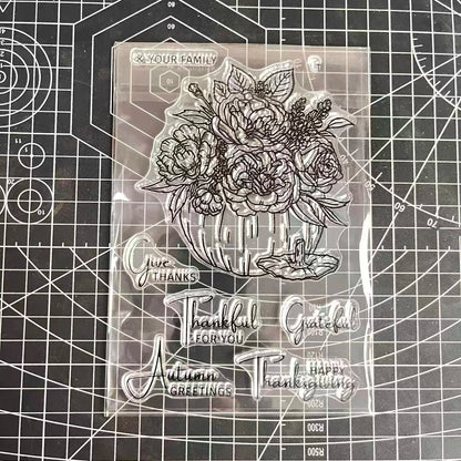 2026 New A6 Clear Stamps Identity Card Design DIY Scrapbook Journal Album Card Making Supplies - only stamp 83