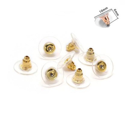 200-2000pcs Soft Silicone Rubber Earring Back Stoppers for Stud Earrings DIY Earring Findings Accessories Bullet Tube Ear Plu