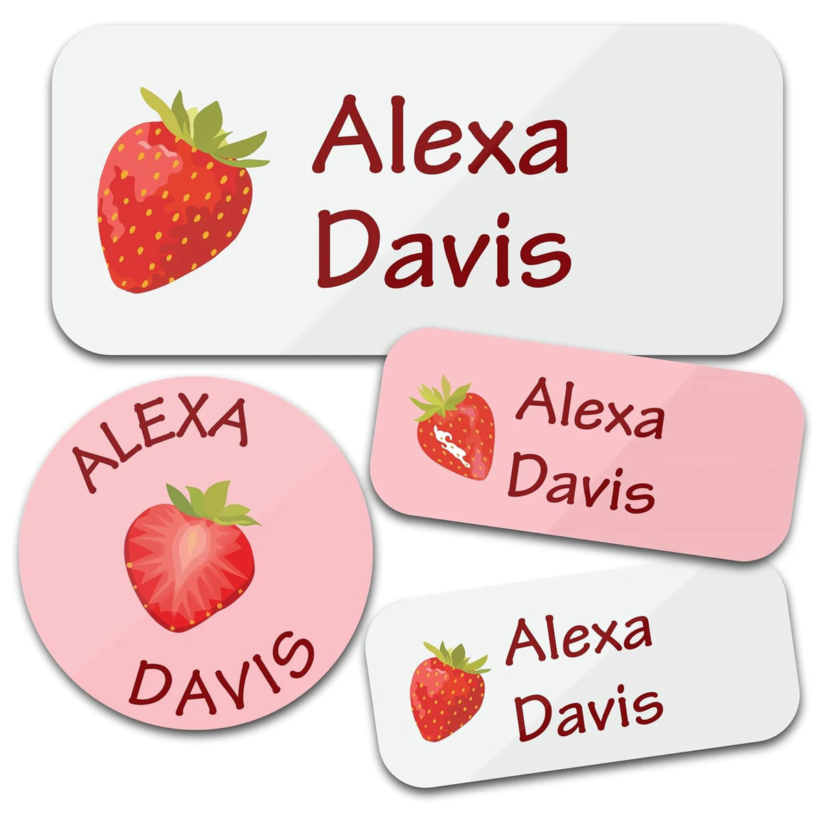 TREES 140PCS Custom Waterproof Name tags Stickers ,cartoon style, nakrjki na ubrania imie，autocollants personnalisés prenom, 