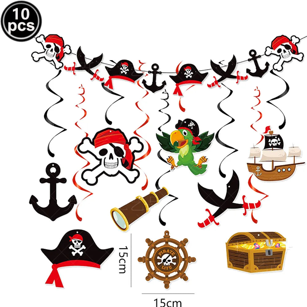 Pirate Party Supplies Temporary Tattoos Boys Girls Tattoos Stickers Birthday Party Supplies Gift Pirate Party Favors Decorati