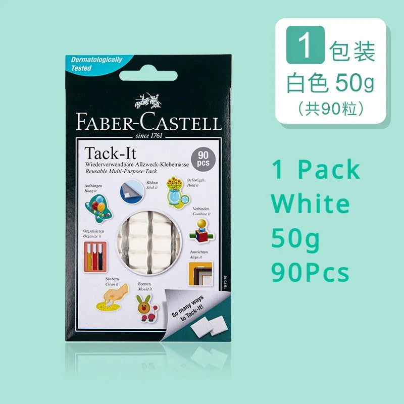 Faber-Castell Tack-It Multipurpose Adhesive Tacky Putty, Non-Toxic Reusable Adhesive Mounting Putty for Crafts & Poster Hangi