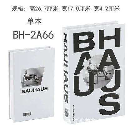 Home Decor Ornaments Living Room Study Soft Prop Book Box Luxury Coffee Table Books Modern Fake Books for Decoration - BH2A66
