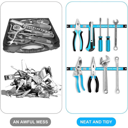 Magnetic Tool Holder Heavy-duty Magnet Tool Bar Long Strip Garage Workshops Hardware Storage Metal Organizer Rack For Workben