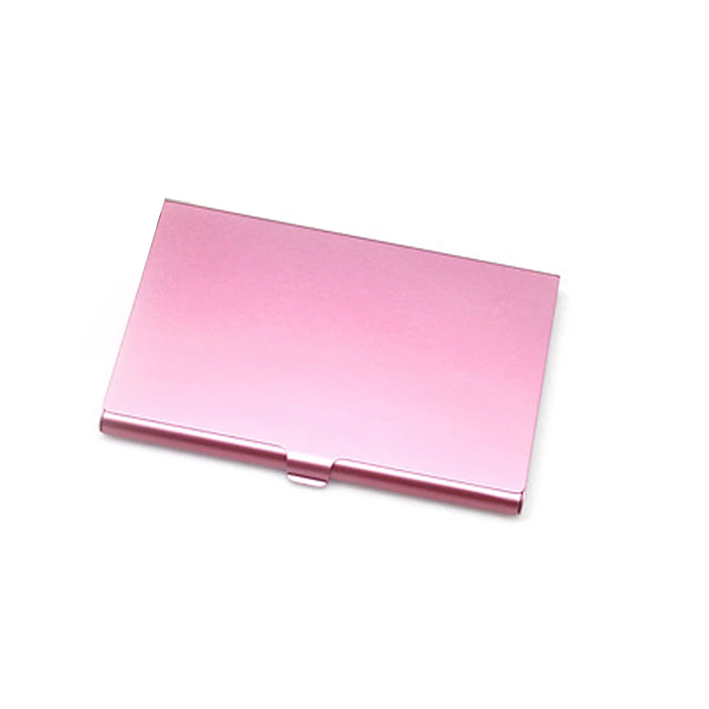 Business Card Storage Box Business Card Box Portable Credit Card Box Colored Metal Small Business Card Holder Aluminum Alloy 