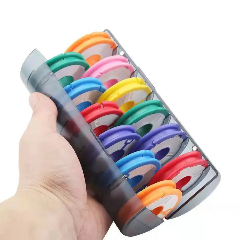 Rainbow Fishing Main Line Box Winding Board High Quality Fishing Box Fishing Tools 6-10 Spindle Silicone Main Spool