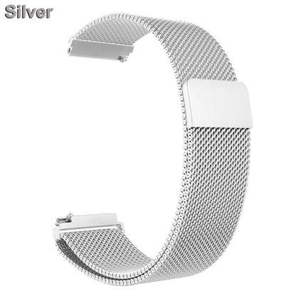18mm 20mm 22mm Metal Strap For Garmin Vivoactive 3 4 4s 5 6 Band Watch Venu 2 2s 3s SQ Bracelet Venu 4 41mm 45mm Milanese Loo