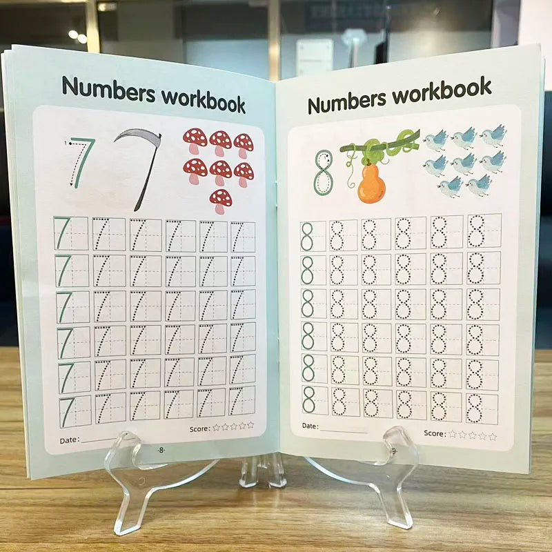 A Workbook for Tracing Numbers from 0-100: Handwriting Textbook Learning Math Book Writing For Kids