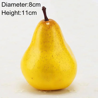 Artificial Fruits and Vegetables Home Decoration Fake Orange Peach Apple Pear Grape Lemon Peach Ornament Food Photography Pro