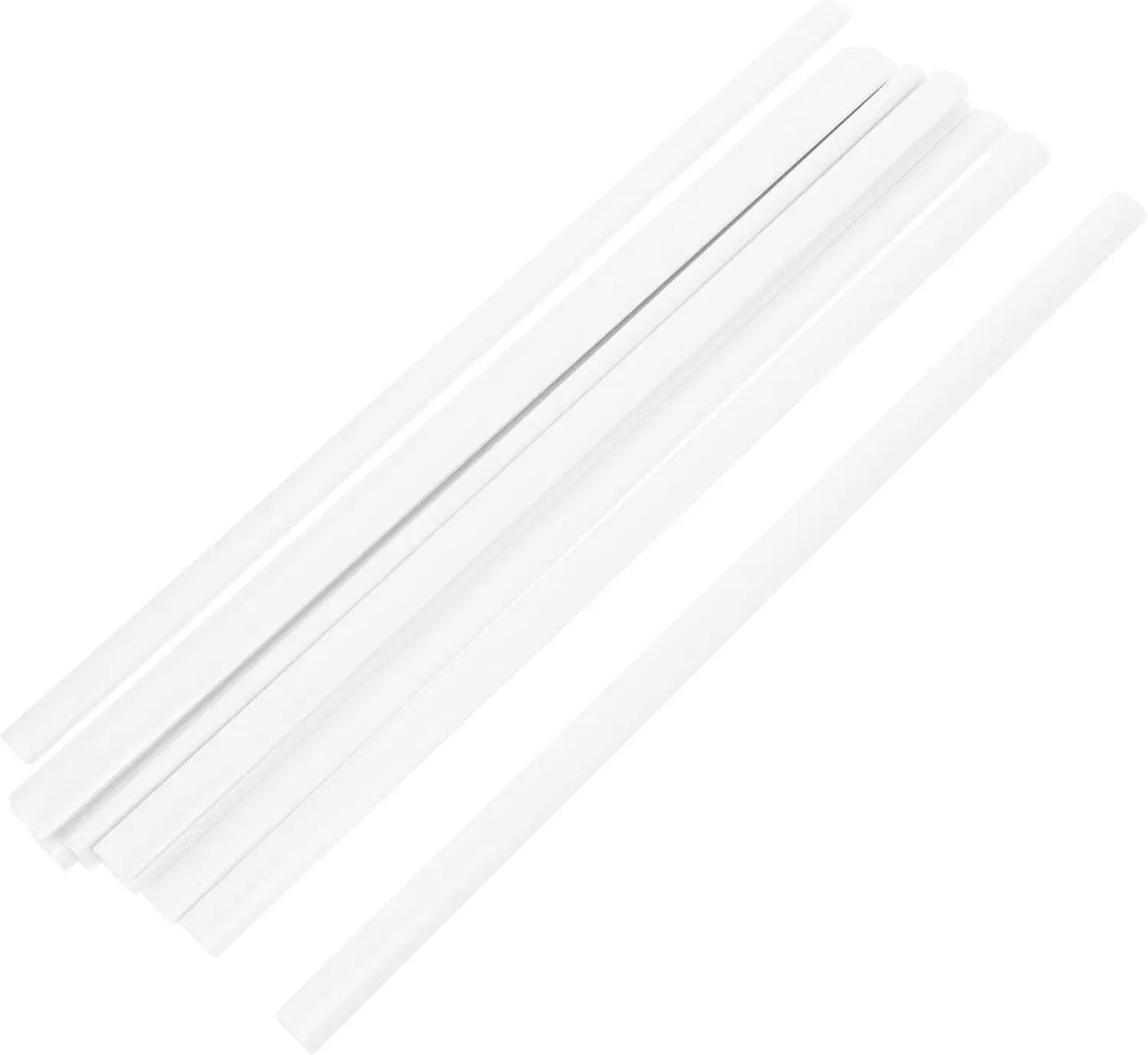 10Pcs Bookbinding Slide Binders Spine Bars Slide Grip Binding Bars Plastic Slide Binders - White