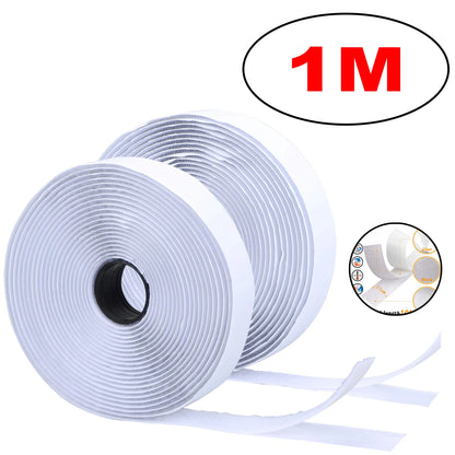 1-10M Self Adhesive Hook and Loop Tape Fastener House Diy Magic Tap Auto Double Sided Roll Strong Glue Home Strap Strips Doub