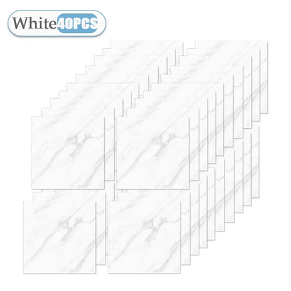 10/20/40PCS 30x30cm Self Adhesive Wallpaper Waterproof Tile Stickers FloorSticker for Kitchen Bathroom Ins Style Home Decor -