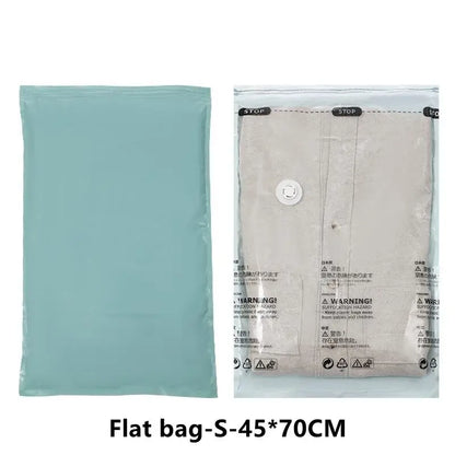 No Need Pump Vacuum Bags Large Plastic Storage Bags for Storing Clothes Blankets Compression Empty Bag Covers Travel Accessor
