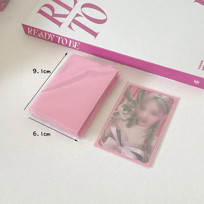 Sharkbang 50pcs/Lot Holo Card Sleeves 61x91mm 20C Macaron Color Kpop Holder For Postcards Films Game Cards Photocard Protecto