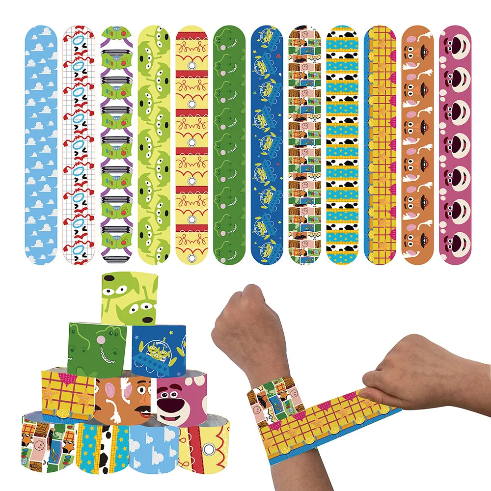 Toy Story Party Decoration Tableware Paper Plates Party Favors Gift Tablecloth BirthdayParty Supplies Toys Stamp Bracelet - 1
