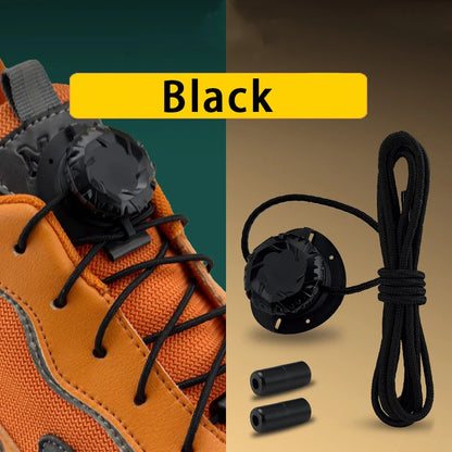 Fashion Swivel Buckle Laces Automatic Shoelace Without ties Kids Adult Sneakers No Tie Shoe laces Shoe accessories 1Pair/2Pai