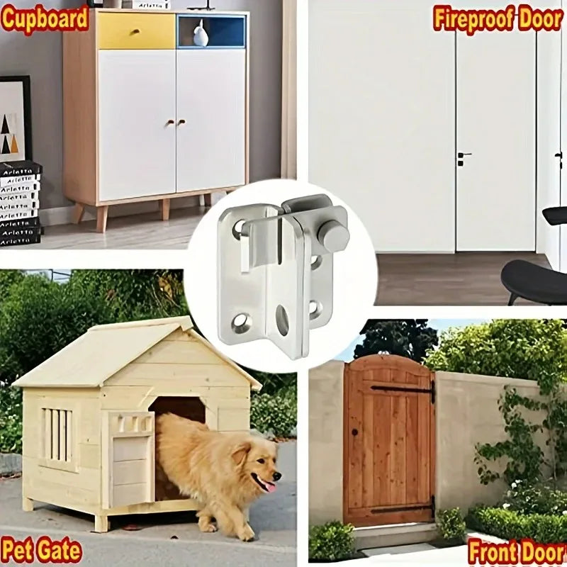 1pc Flip Latch Gate Latches Slide Bolt Latch Safety Door Lock Catch For Barn Cabinet Pet Cage Garden Bathroom Garage Window S