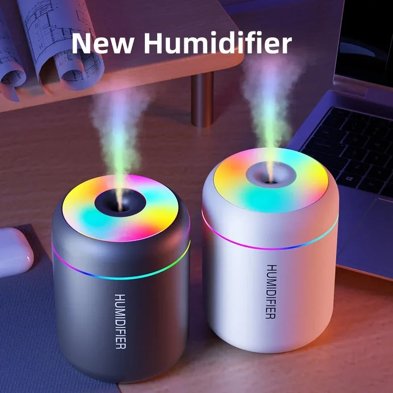 180ML Mini Air Humidifier USB Electric Aroma Diffuser Essential Oil Purifier Aromatherapy Mist Maker Lights For Car Home Bedr