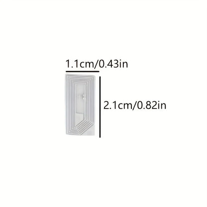 NTAG213 NFC Tags Bulk Rewritable Adhesive Labels Transparent Design for Smart Shelves Inventory Product Tracking Identificati