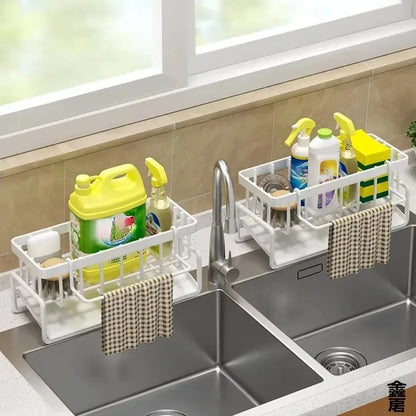 Faucet Hanging Rack – Integrated Draining & Storage, Kitchen Space-Saving Tool