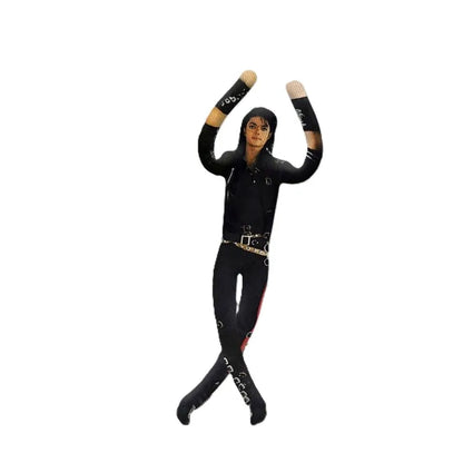 New Style Michael Jackson Cosplay Prop Doll Plush Stuffed Figure Dolls Room Decoration Abstract Joint Mobility Props Gift