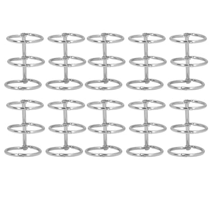 3 Metal Binders Book Rings Tight Lock Rust Proof 3 Metal Loose Leaf Binders Multi Layer Stainless Steel for Notebook