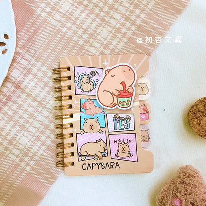 kawaii Stationery School supplies Office accessories Scratch paper memo pad Notepad diary journal capybara Aesthetic notebook
