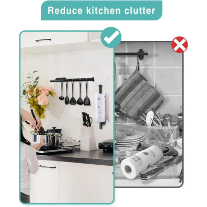 Kitchen Paper Towel Holder Adhesive Tissue Hanger Toilet Roll Paper Dispenser Cabinet Storage Napkin Rack Bathroom Accessorie