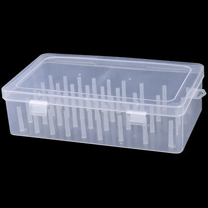 New Sewing Thread Box 42 Pieces Spools Bobbin Carrying Case Container Holder Craft Spool Organizing Case Sewing 24 Spools - W