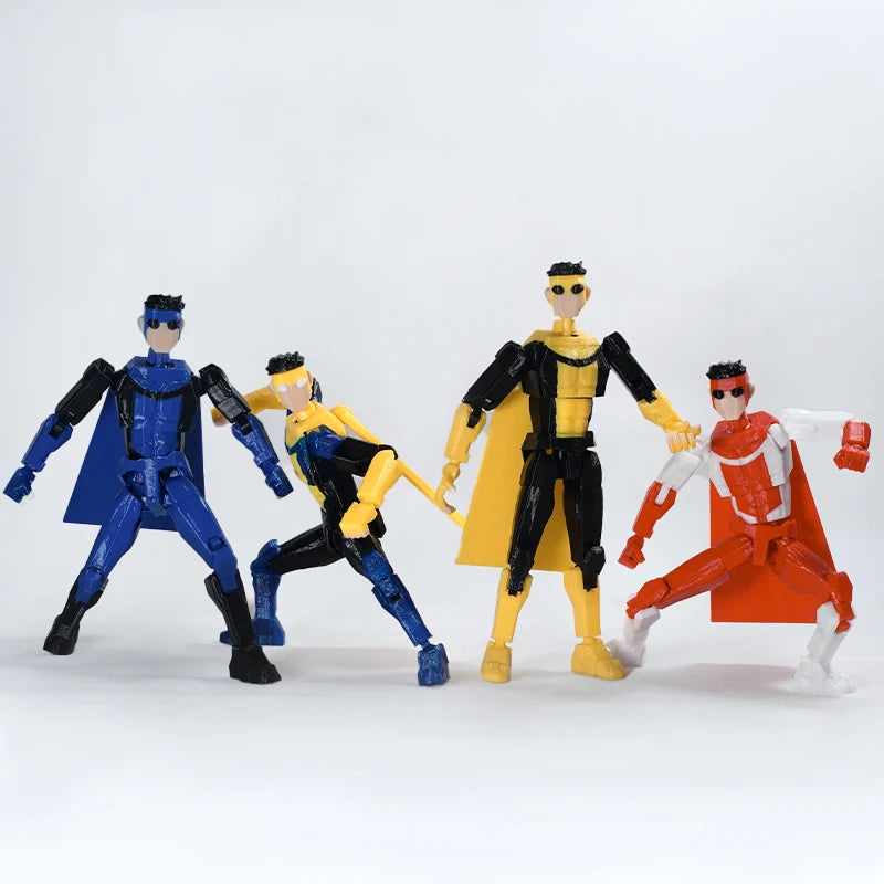 3D Printed Invincible Toys Action Figures Anime Model Lucky Dummy 13 Superheroes Mark Thragg Multi-Jointed Toy Ornaments Gift