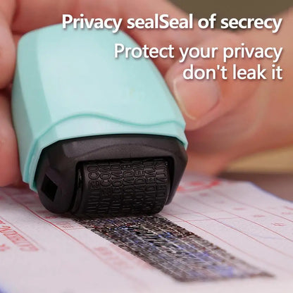 2Pcs Stamp Roller Anti-Theft Protection ID Seal Smear Privacy Confidential Data Guard Information Data Identity Address Block