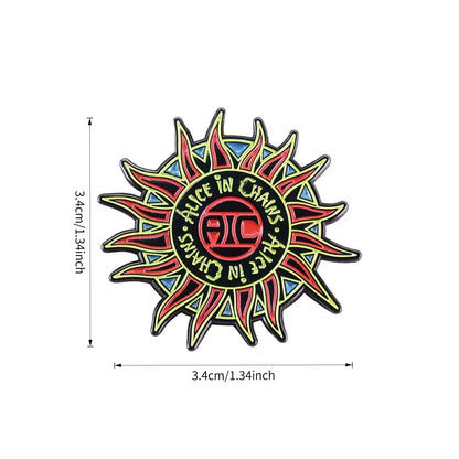 Vintage Rock Band Logo Enamel Pin Pack Classic Music Lapel Brooches for Fans - S6