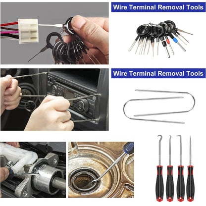 5/11/43PCS Car Trim Interior Plastic Disassembly Kit Car Clips Panel Dashboard Removal Tool Auto Trim Hand Removal Accessorie