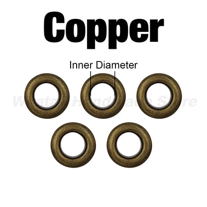 100 Sets 4mm Metal Eyelets Grommet Ring With Washer Multicolor For Scrapbooking Shoes Belt Cap Bag Tags Clothes DIY Leathercr
