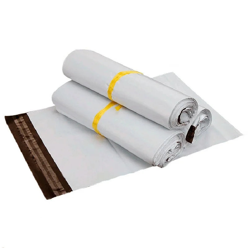 10/50/100Pcs Envelope Bag Plastic Express Envelope Storage Bag Gray White Mailing Bag Self Adhesive Sealed Express Bag - 25x3