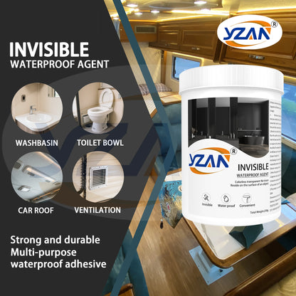450g Polyurethane Waterproof Coating Invisible Paste Sealant Glue with Brush Adhesive Repair Nano Glue for Home Roof Bathroom
