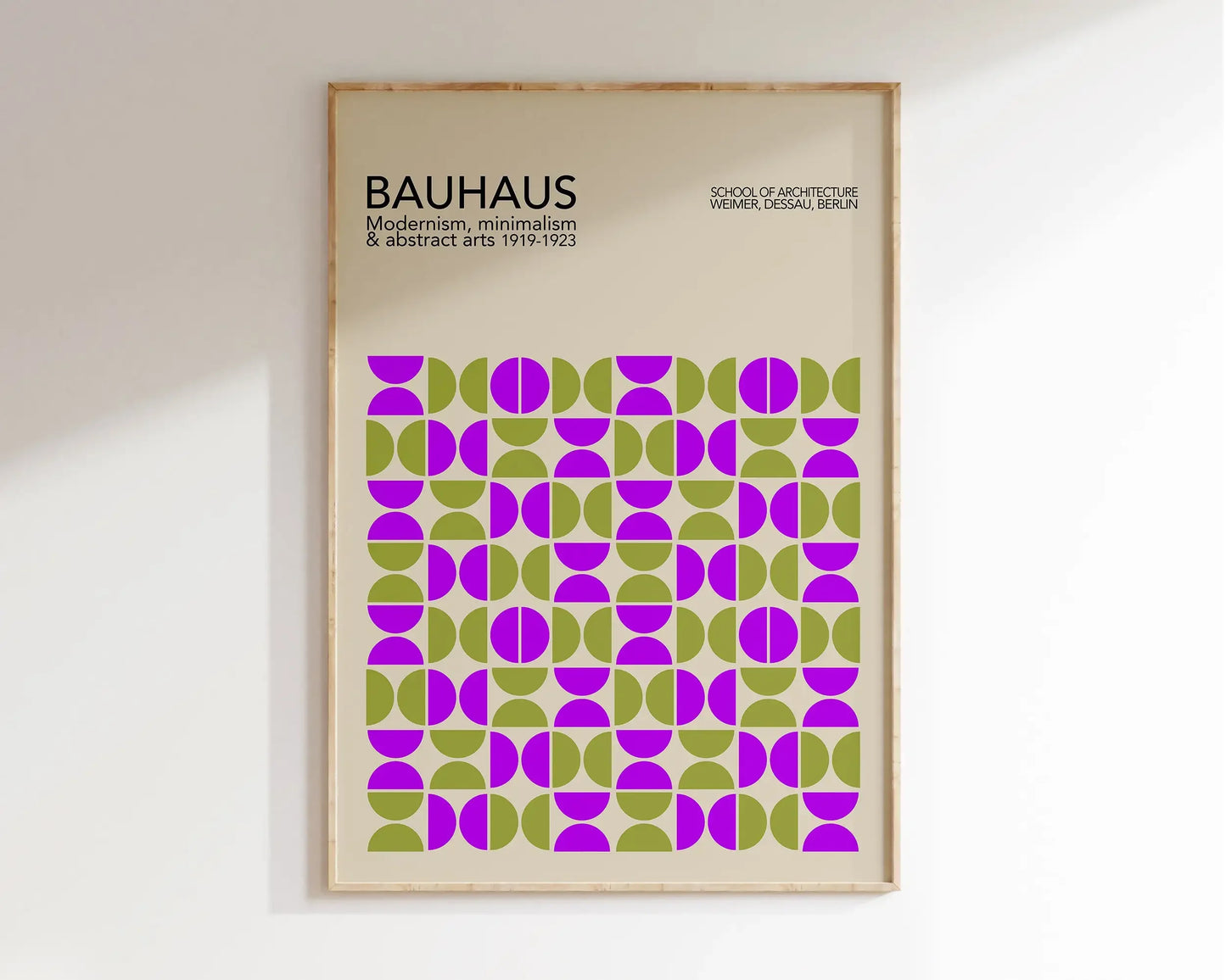 Mid Century Bauhaus Geometric Canvas Prints Poster Retro Abstract Wall Art Painting Pics for Modern Living Room Home Decorati