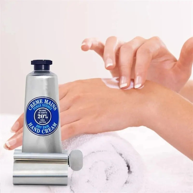 1pc Stainless Steel Wringer Roller Rotate Dispenser for Ointments Cosmetics Bathroom Accessories Toothpaste Squeezer Tube Rol