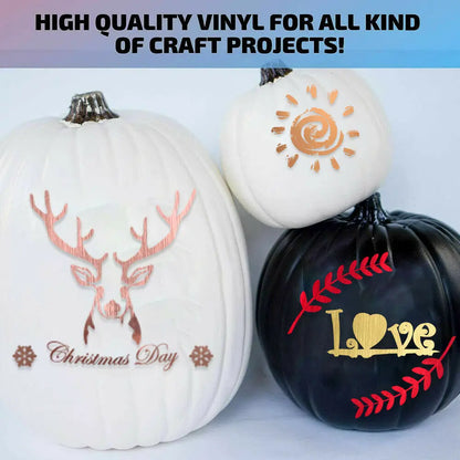 Permanent Adhesive Vinyl Matte Metal Colors Vinyl Sheets for Christmas Halloween Party Home Decoration Stickers Craft Cars De