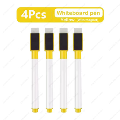 48-1Pcs Magnetic Erasable Whiteboard Pen Color Options Numbering Stationery Office Teaching Supplies for Student Blackboard N
